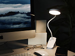 LUMINÁRIA DE MESA LED TASCHIBRA PUCK RECARREGÁVEL COM PRESILHA BRANCO