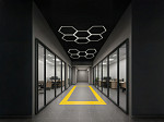 PENDENTE/PLAFON LED TASCHIBRA HEXÁGONO 35 1012X1170mm