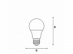LÂMPADA LED TASCHIBRA TKL LUZ NEGRA 7W E27