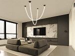 PENDENTE LED TASCHIBRA DOTLESS 360 1,8M  24V 3000K PRETO