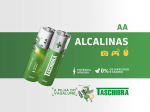 PILHA ALCALINA AA TASCHIBRA BLISTER 8