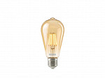 LÂMPADA TASCHIBRA LED FILAMENTO VINTAGE DIMERIZÁVEL ST64 4W ÂMBAR E27