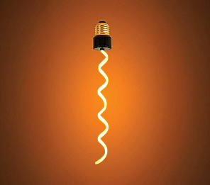 LÂMPADA LED FILAMENTO TASCHIBRA FLEXILE 4,8W AMBAR E27