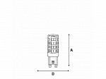 LÂMPADA LED G9 25 / 3W 2700K