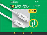CABO TURBO TASCHIBRA C3CC-15B USB-C USB-C 1,5m 3A
