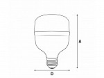 LÂMPADA HIGH LED TKL 270 / 50W 6500K E27