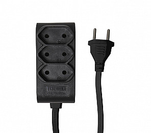 EXTENSÃO TASCHIBRA 3 TOMADAS 2P 5m 10A