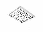 CALHA ATELA LED TASCHIBRA ALTO BRILHO SOB/EMB FORROS PERFIL T 62CM QUA 4XT8 ALETADA