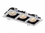 SPOT FRAME EMBUTIR QUADRADO RECUADO LED 3XMR16 15W