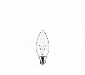 LÂMPADA TASCHIBRA INCANDESCENTE VELA LISA 40W CLARA E14