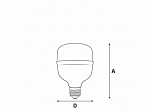 LÂMPADA HIGH LED TKL 170 / 30W 6500K E27