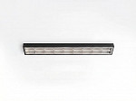 CALHA ATELA LED ALTO BRILHO SOB/EMB FORRO MODULAR 124CM RET 2XT8 ALETADA PRETA