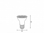 LÂMPADA LED TASCHIBRA PAR 20 6W VERDE E27