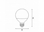 LÂMPADA LED GLOBO 100 / 9,5W E27