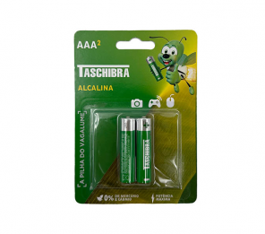 PILHA ALCALINA AAA TASCHIBRA BLISTER 2