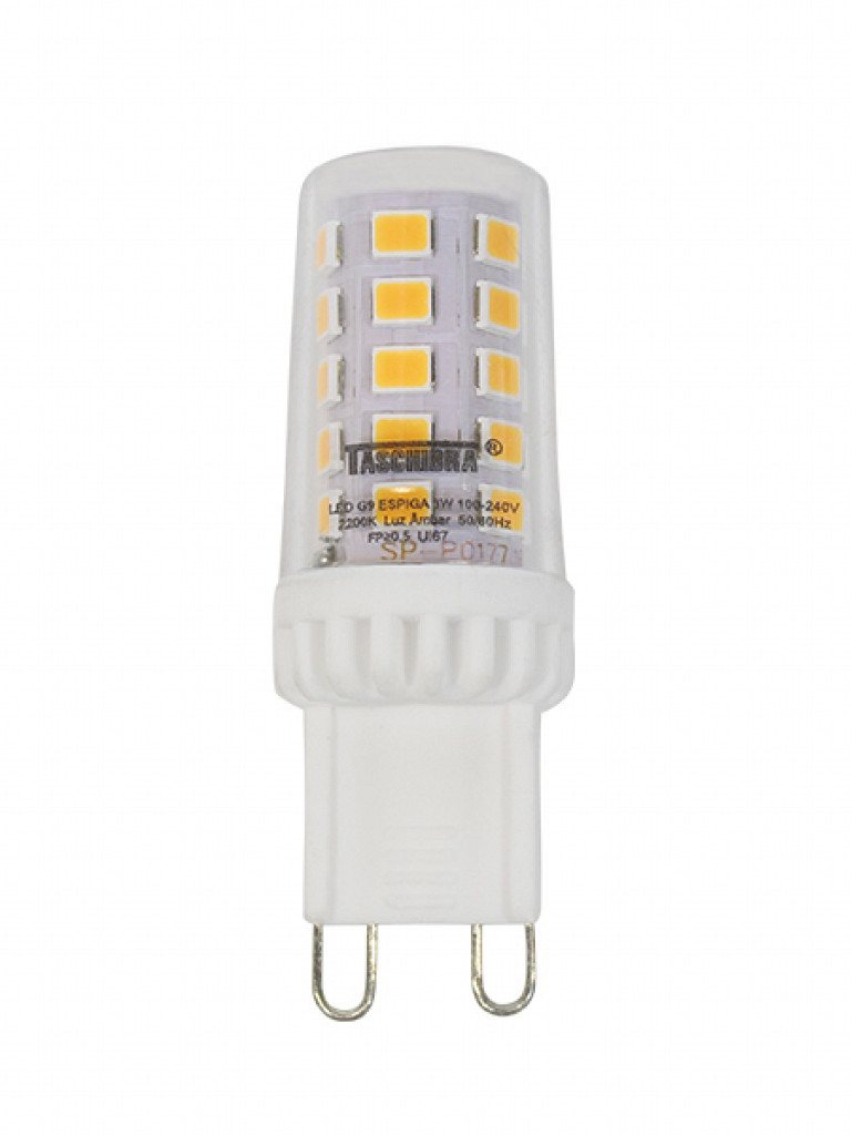 L\u00c2MPADA LED G9 ESPIGA 3W AUTOVOLT 2200K - Taschibra