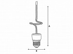 LÂMPADA LED FILAMENTO TASCHIBRA LOOP GLASS 4W AMBAR E27
