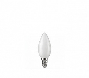 LÂMPADA TASCHIBRA INCANDESCENTE VELA LISA 25W LEITOSA E14