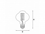 LÂMPADA FILAMENTO DE CARBONO TASCHIBRA BR85 40W 220V