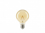 LÂMPADA LED TASCHIBRA FILAMENTO VINTAGE G95 3W ÂMBAR E27