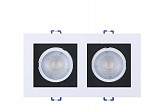 SPOT FRAME EMBUTIR QUADRADO RECUADO LED 2XMR16 10W