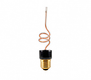 LÂMPADA LED FILAMENTO TASCHIBRA SPIRAL GLASS 4W AMBAR E27