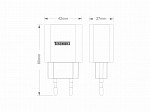CARREGADOR FAST USB TASCHIBRA PARA ELETRONICOS C12