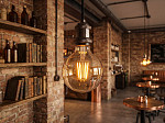 LÂMPADA TASCHIBRA LED FILAMENTO VINTAGE DIMERIZÁVEL G80 4W ÂMBAR E27