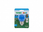 LÂMPADA LED BOLINHA TBL 05 1W AZUL E27