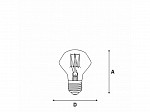 LÂMPADA FILAMENTO DE CARBONO TASCHIBRA D64 40W