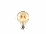 LÂMPADA LED FILAMENTO VINTAGE GLOBO G80 4W ÂMBAR E27