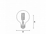 LÂMPADA FILAMENTO DE CARBONO G80 40W E27